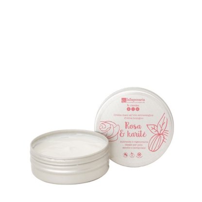 Crema de manos Rosa y manteca de Karité