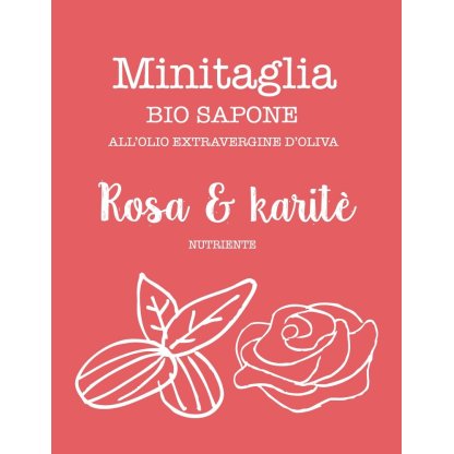 Mini jabón Rosa y manteca de karité Mini jabón Rosa y manteca de karité