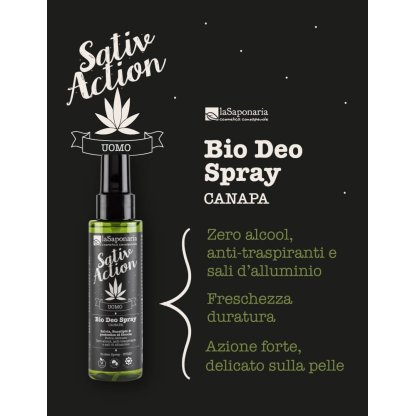 Desodorante orgánico Spray Cáñamo BIODEO