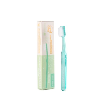 Cepillo de dientes de fibra vegetal para niños Cepillo de dientes de fibra vegetal para niños