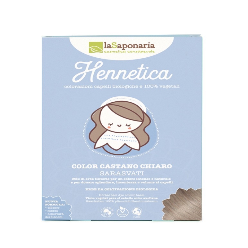 Tinte vegetal – Henna para cabello marrón claro - Sarasvati