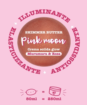 Crema corporal sólida iluminadora PINK MOON