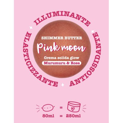 Crema corporal sólida iluminadora PINK MOON