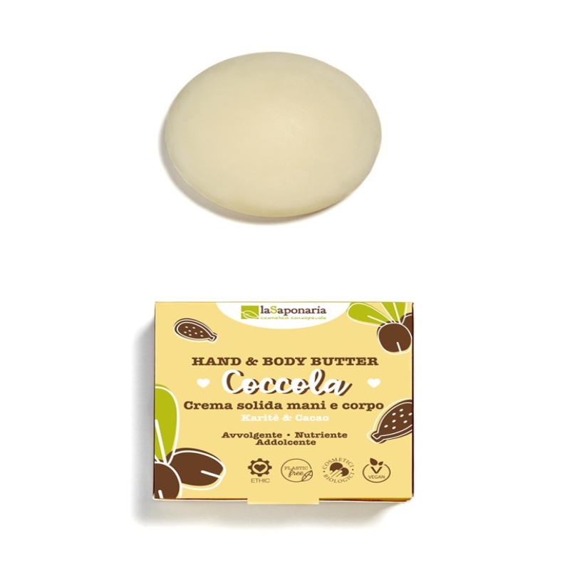 Crema sólida para manos y cuerpo Coccola