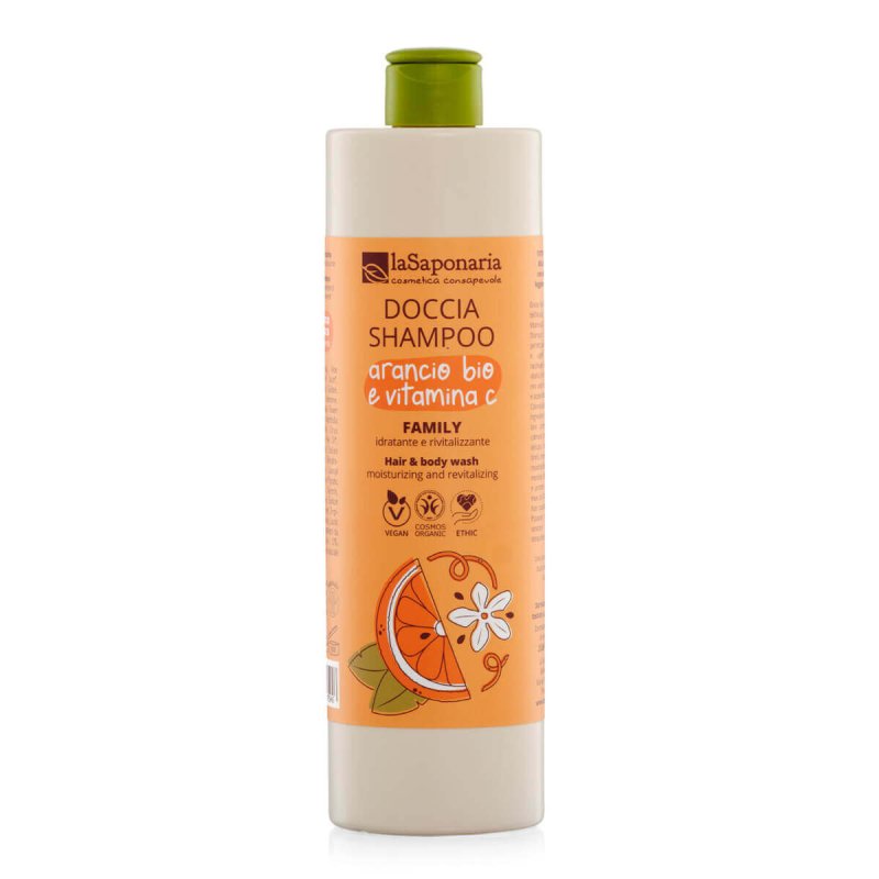 Gel de Ducha y Champú Family – Naranja Bio y Vitamina C
