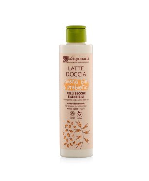 Leche de ducha para pieles secas y sensibles – Avena Bio y Prebióticos
 FORMATO-200 ml