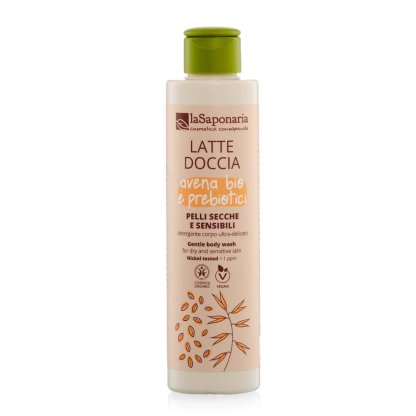 Leche de ducha para pieles secas y sensibles – Avena Bio y Prebióticos