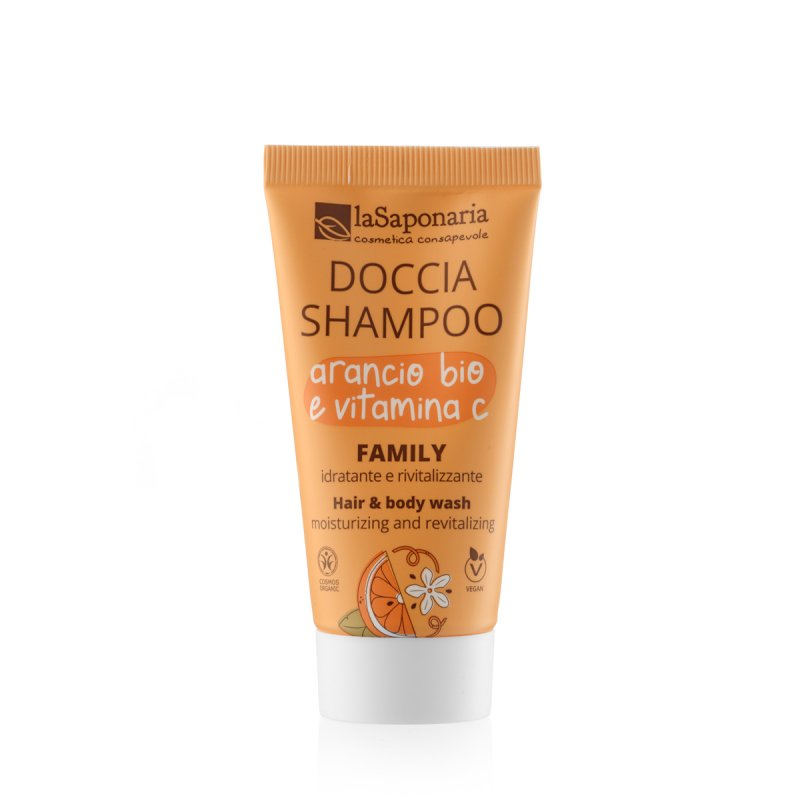 Travel-size Gel de Ducha y Champú Family - Naranja Bio y Vitamina C