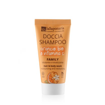 Travel-size Gel de Ducha y Champú Family - Naranja Bio y Vitamina C