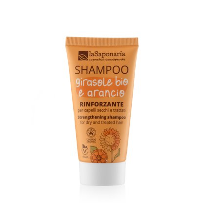 Travel-size Champú Fortificante - Girasol Bio y Naranja (30ml) Travel-size Champú Fortificante - Girasol Bio y Naranja (30ml)
