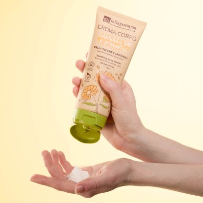 Crema Corporal para pieles secas y sensibles - Caléndula Bio y Prebióticos