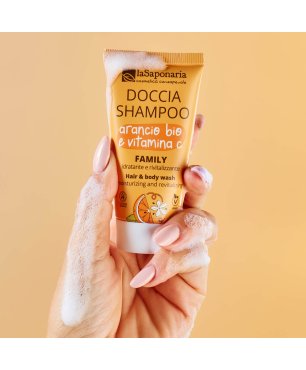 Travel-size Gel de Ducha y Champú Family - Naranja Bio y Vitamina C