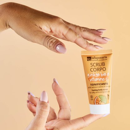 Travel-size Exfoliante Corporal Tonificante - Ginkgo Bio y Vitamina C