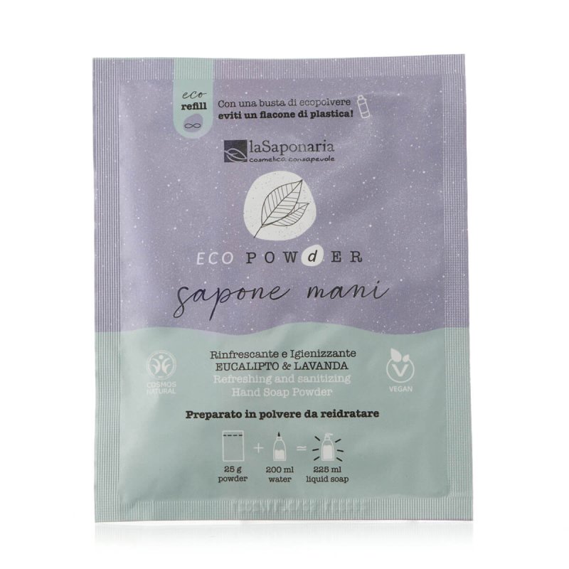 Jabón de manos higienizante en polvo